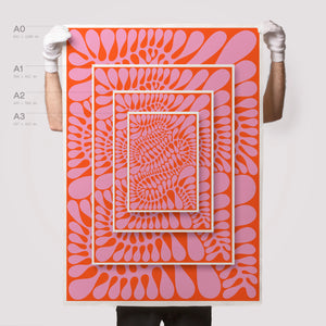 Pink on Orange